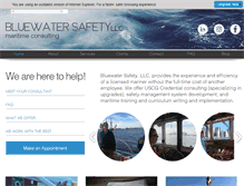 Tablet Screenshot of bluewatersafety.com